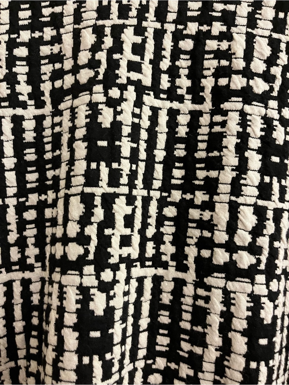 Black & White Patterned Zip-Front Jacket - Picture 3 of 5